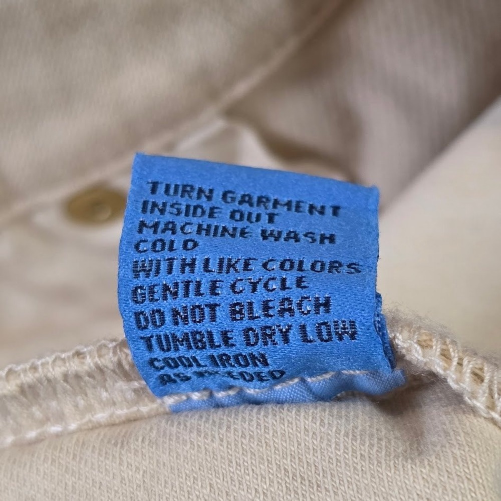 J.McLaughlin Womens 6 Lexi Jeans Slim Leg Raw Beige Stretch Cotton Gold Hardware - Picture 7 of 11